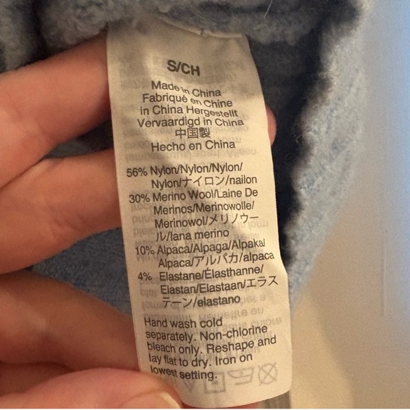 J. Crew Blue Mock Neck Sweater - Picture 4 of 4